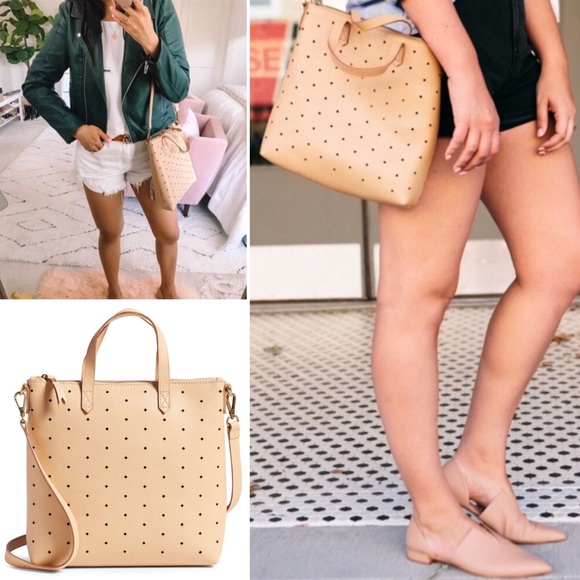 Madewell Mini Transport Perforated Leather Bag - Picture 2 of 8